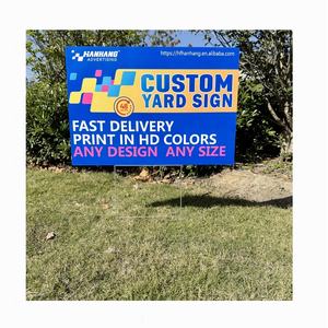 Cartelli personalizzati 18x24 con H-stakes in affitto, Open House, ora assunzioni o carte cantiere segno di prato politico - Product Image 2