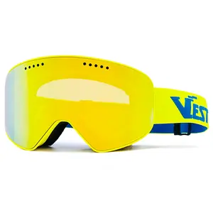 Skibril Fabrikant Aangepaste Sneeuwbril Otg Anti Fog Uv Bescherming Lens Groothandel Snowboard Goggle Skibril