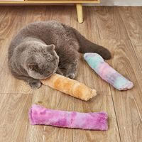 Coussin en peluche coloré avec de l'herbe à chat, coussin pour chat, jouets pour animaux de compagnie, fournitures pour animaux de compagnie, vente en gros