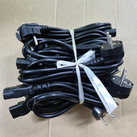 Câble d'alimentation UE, prise européenne vers prise IEC C13, extrémité ouverte, isolé en PVC, 250V 10A, utilisation pour appareils électroménagers