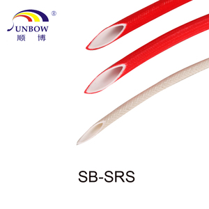 Goma de silicona de 2,0mm reforzada con trenza de fibra de vidrio no alcalina, manga de fibra de vidrio dentro de la fibra exterior de goma - Product Image 5