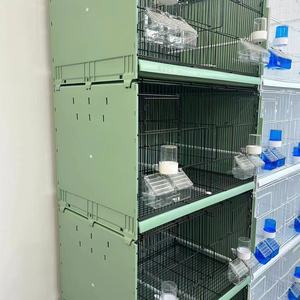 Kws Hot <span class=keywords><strong>Selling</strong></span> Luxe Metalen Vogels Kooi Meerlagige Draagbare Vogelkooi Stapelbare Vogelkooi - Product Image 6