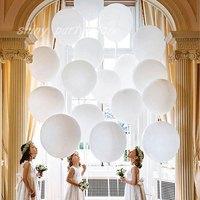Ballons en Latex blanc 10 pièces, joyeux anniversaire, saint-valentin, gonflables, à hélium de décoration de mariage