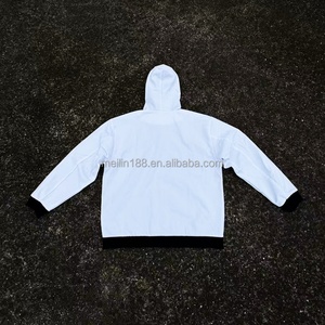 Blousons à capuche en toile cirée 100 % coton personnalisés pour hommes, style streetwear, coupe robuste, avec fermeture éclair, type veste de charpentier, vêtements de travail - Product Image 5