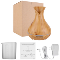 Humidificateur d'air électrique en plastique imitation bois foncé pour la maison, mini diffuseur d'arômes, huile essentielle, pour hôtel, à poser sur table, vente en gros 1