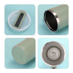 Custom Logo 40oz Double Wall Vacuum Insulated Stainless Steel Travel Coffee Mug Handle Straw Custom Color Silk Screen Printing - Product Image 3