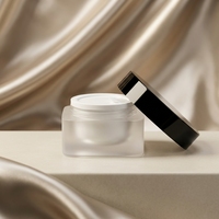Pot de cosmétique blanc mat en plastique de haute qualité 50g, contenant vide de crème pour le visage