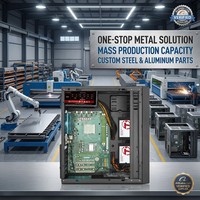 Boîtier PC de bureau standard de marque OEM, boîtier PC ATX, fabrication de tôles métalliques sur mesure, pièces en tôle métallique