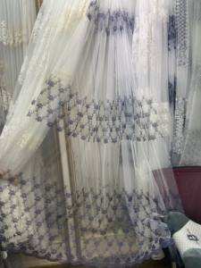 Top <span class=keywords><strong>Finel</strong></span> naturel brodé voilages pour salon chambre élégant fil rideaux broderie blanc Voile rideaux panneau - Product Image 2