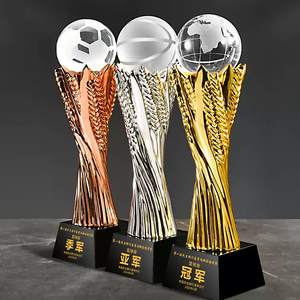 Wholesale Custom Crystal Trophy Basketball Football Medals and Trophies <strong>Golf</strong> <strong>Globe</strong> Creative Customized Games Competition Award - Product Image 1