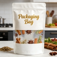 Nouvel arrivage : Sachet refermable élégant personnalisable – Emballage pour épices – Pochette à fermeture éclair verticale