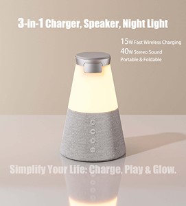 Altavoz Portátil Plegable de 5.4 Pulgadas con LED RGB y Salida de 10-30W, Carga Inalámbrica QI2 para Música y Motivación en el Gimnasio - Product Image 2