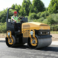 Mini-compacteur routier haute performance, vibratoire à double tambour, autoporté, pour asphalte, à vendre