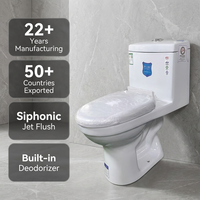 Ensemble WC monobloc en céramique de luxe moderne à double chasse siphonique, vente en gros d'usine, pour hôtel, villa, salle de bain, toilettes