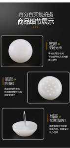 GQK GW2510155 Patins de meubles durables antidérapants blancs modernes simples épais résistants à l'humidité pour les pieds de chaise et de table - Product Image 3