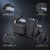 Moteur à engrenages angulaire monophasé TCG, arbre de sortie 15-2200W, 110/220/380V 50/60Hz, faible bruit, étanche, contrôle de vitesse