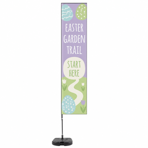 Bandera Rectangular Publicitaria con Estaca para Tierra <span class=keywords><strong>o</strong></span> Base Cruzada para Eventos en Campus, Kit Completo de Suministro de Banderas, Enví<span class=keywords><strong>o</strong></span> Directo de Fábrica - Product Image 4