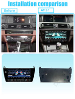 Écran d'affichage de climatisation de voiture Android DSP GPS 8,8 pouces pour BMW Série 5 F10 F11 550i X Drive 535i 530xd 10-2017 1 an