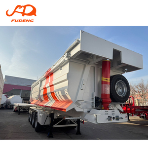 Semi-remorque benne basculante 60 tonnes <span class=keywords><strong>à</strong></span> vendre, 3 essieux, châssis renforcé pour le transport de terre en zone montagneuse - Product Image 4