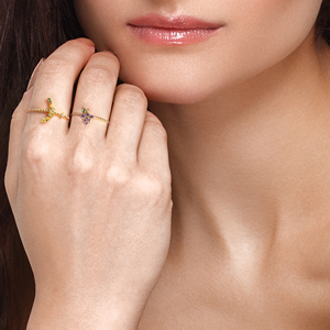 แหวนเงินแท้ S925 รุ่น ROXI Creative ประดับเพชรทรงผลไม้สตรอว์เบอร์รีขนาดเล็ก - Product Image 6