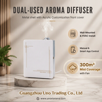 Diffuseur d'huiles essentielles électrique HVAC, machine de diffusion d'arômes murale, désodorisant d'air, diffuseur de parfum WiFi 250 ml, fourni par l'usine