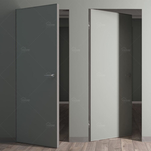 Fabricant chinois de premier plan, portes intérieures ultra-plattes dissimulées, portes secrètes cachées, portes intérieures en bois sans cadre, portes invisibles - Product Image 5