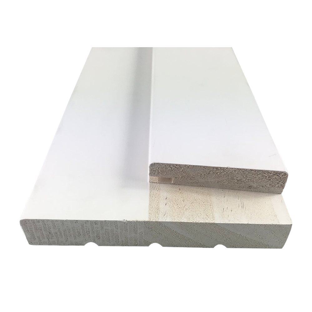 Белая всадная дверная заглушка, облицовка из сосны, молдин