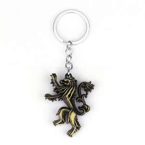 Vente en gros de <span class=keywords><strong>porte</strong></span>-clés en alliage de zinc <span class=keywords><strong>porte</strong></span>-clés Thrones <span class=keywords><strong>Game</strong></span> Car Nine Families Badge Pendant Metal Keyring - Product Image 4
