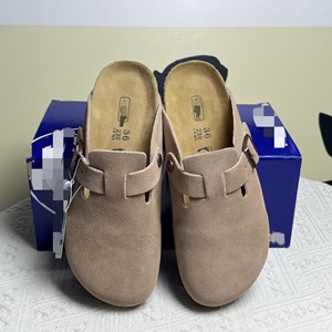 Mules personnalisées Birken en cuir véritable et daim, semelle en liège avec soutien de la voûte plantaire, pour femmes et hommes – Meilleures ventes en Europe 2026 - Product Image 6