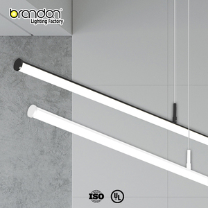 Lampadario Moderno a Sospensione Brandon a LED, Lampada Lineare a Soffitto per Isola Cucina, Struttura in Alluminio per Caffetterie e Negozi al Dettaglio - Product Image 4