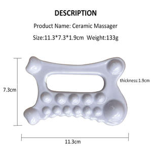 Peine Gua Sha de Cerámica Personalizable, Herramienta Multiusos de Forma Única para Raspado Corporal, Relajación Muscular Facial y Corporal - Product Image 6