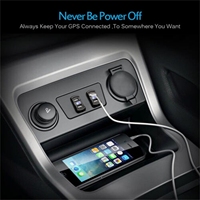 Chargeur de voiture double USB 5V/4.2A avec voltmètre, prise de charge rapide 12V/24V pour bus, bateau, marine, camion