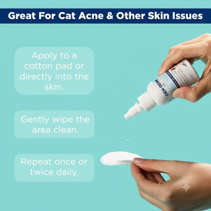 Gotas Faciales para Gatos con 0.2% de MicroSilver BG y 1% API para Acné, Problemas de Oídos y Ojos en Gatos - Seguro para Gatos y Perros - Product Image 5