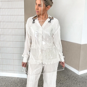 Không thấm nước dầu bằng chứng TPU Tạp dề cao thấp nhiệt độ kháng tay thiết kế để làm sạch làm bằng nhựa nhiệt dẻo polyurethane - Product Image 6