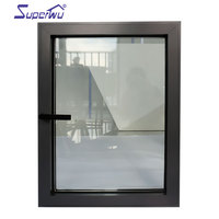 Ventanas NFRC personalizadas marco de aluminio abatible ventana abatible para el hogar
