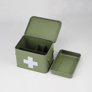 กล่องปฐมพยาบาลกล่องเก็บยา2ชั้นโลหะกล่องเก็บ BX - Product Image 3