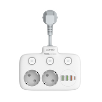 LDNIO SE2435 Neuerscheinung EU USB-Steckdosen und Schalter Elektrische 20W QC und PD Steckdosenleiste Großhandel