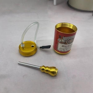 Şişe Nargile Alüminyum Alaşımlı Metal Nargile Modern ve Sade Tasarım <span class=keywords><strong>Wenzhou</strong></span> Menşeli Açık Hava Taşınabilir Toptan - Product Image 2