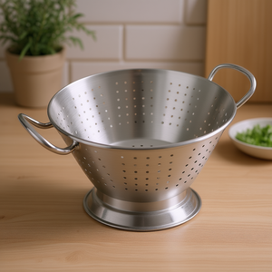 Scolapasta Conico con Base in Acciaio Inossidabile per Uso in Cucina - Product Image 3