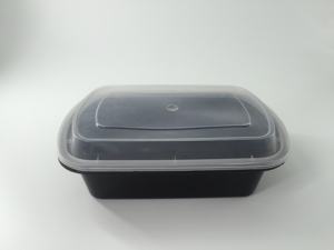 Contenedores de almacenamiento de alimentos de plástico PP para microondas Contenedor de preparación de comidas de diseño moderno para comida para llevar lista para exportar - Product Image 5