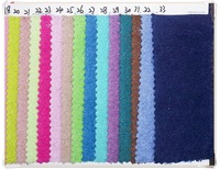 100% polyester Jacquard éponge tissu éponge tissé technique couleur unie pour peignoir et vêtement pour serviettes