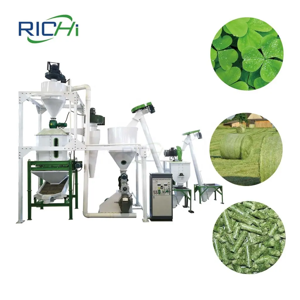 ISO-Zertifizierung chinesische Marke Alfalfa-Hanf-Gras-Produktionslinie für Biokraftstoff/Futtermittelpellets