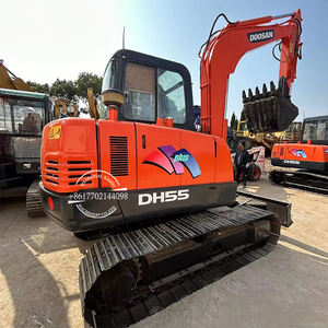 Excavadora hidráulica agrícola DOOSAN DH55 pequeña sobre orugas, usada, a bajo precio, con envío gratis, nuevo modelo DH60 DH70 DH80 en venta - Product Image 1