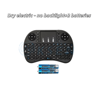 Mini Teclado y Ratón Inalámbricos Mini I8+ Teclado y Ratón 2.4G Ratón con Panel Táctil Grande Teclas para Raspberry Pi Teclado Pequeño