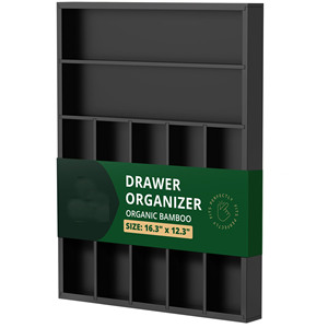 Di bambù di lusso <span class=keywords><strong>cassetto</strong></span> della cucina Organizer argenteria <span class=keywords><strong>porta</strong></span> utensili e <span class=keywords><strong>posate</strong></span> vassoio con cassettiere scanalato - Product Image 6
