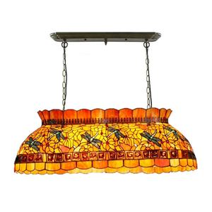 Lampe suspendue en verre teinté avec 6 lumières, design libellule, pour salle à manger, hôtel et villa, éclairage et décoration - Product Image 1