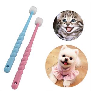 VTurboWay spazzolino da denti personalizzato a 360 gradi per animali domestici strumento di toelettatura sicura per cuccioli di piccolo cane i colori del gatto possono variare