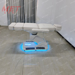 Mobilier de salon moderne Lit de beauté médical électrique blanc avec lumière LED Lit pour cils de beauté du visage Lit de massage <span class=keywords><strong>SPA</strong></span> de loisirs - Product Image 5