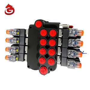 P80 80l/मिनट इलेक्ट्रो-हाइड्रोलिक सोलनॉइड नियंत्रण वाल्व दिशात्मक मोनोब्लॉक मैनुअल प्रवाह नियंत्रण वाल्व - Product Image 4