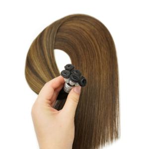 Extensiones de cabello humano de trama atada a MANO INDIVIDUAL de alta calidad y comodidad 2025 para mujer de belleza - Product Image 2